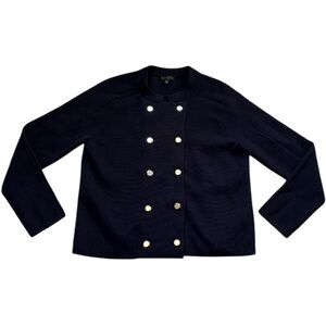 NWT Women’s Talbots Petite Double Breasted Stand Collar Seater Jacket Size Small